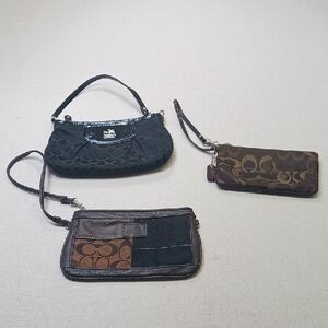 Coach Wristlets Assorted Bundle Multicolor Set Of 3